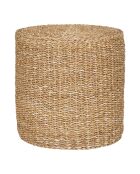 Rivera Pouf seagrass/cotton natural - 40x40x40 cm