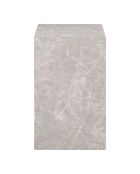 Mesita auxiliar Praga con aspecto de mármol beige - 30x30x50 cm