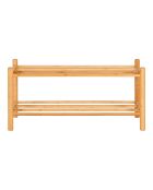 Étagère à chaussures Manaus en bambou naturel - 27x70x33 cm