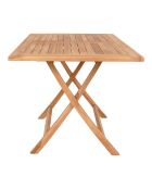 Mesa de comedor Oviedo de teca natural - 120x80x75 cm