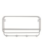 Estante para sombreros Feira de acero gris - 15x45x25 cm