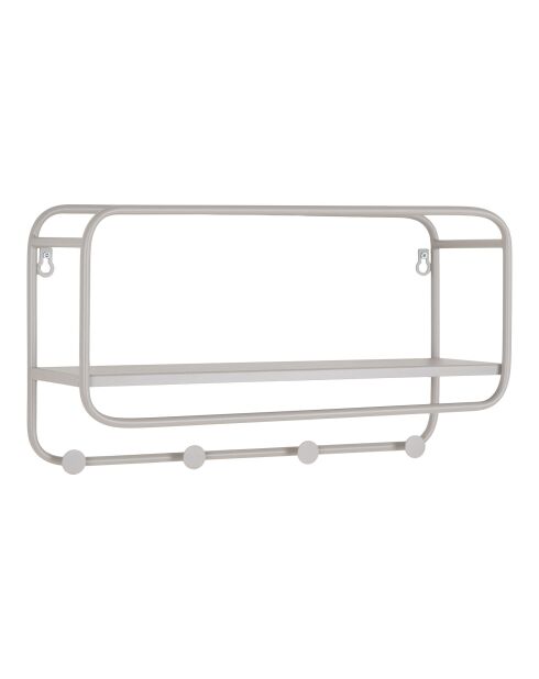 Estante para sombreros Feira de acero gris - 15x45x25 cm