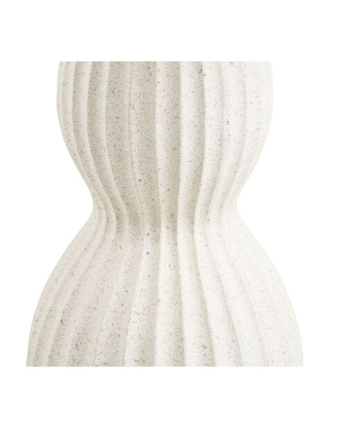 Newtown Beistelltisch aus weißem Fiberton - 40x40x55 cm