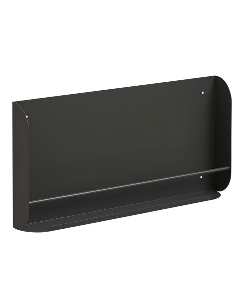 Estantería de pared Volterra de metal gris oscuro - 70x60x30 cm