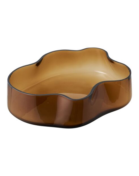 Plateau en verre fumé brun - 24x295x7 cm