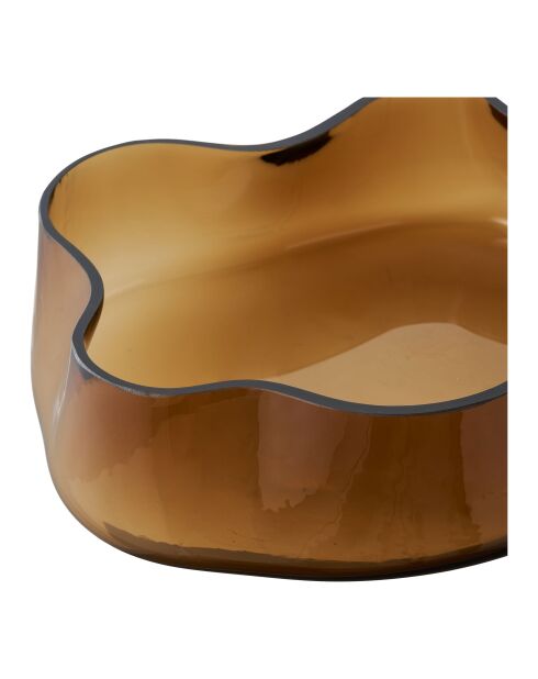 Plateau en verre fumé brun - 24x295x7 cm