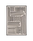 Lipari Leinwandbild Schwarz/Beige bedruckte Leinwand Nr. 1 - 4x60x90 cm