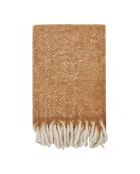 Carmel Plaid Wollmischung beige - 170x130x cm