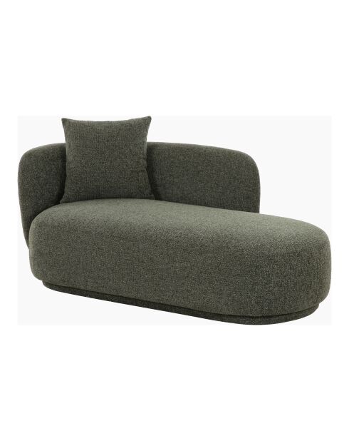 Sofá Mykonos con almohada verde HN1313 - 175x88x85 cm