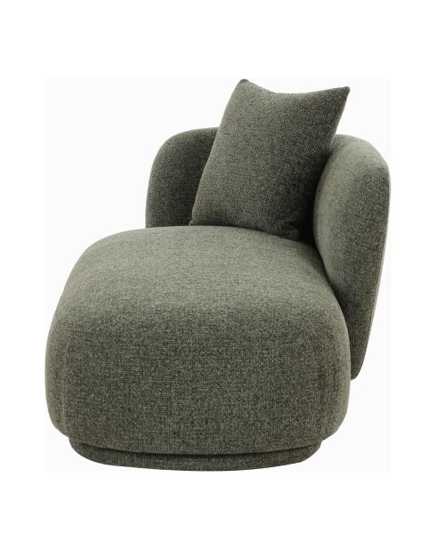 Sofá Mykonos con almohada verde HN1313 - 175x88x85 cm