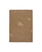 Alfombra marrón tejida a mano de Pune, 230 x 160 x cm