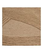 Alfombra marrón tejida a mano de Pune, 230 x 160 x cm