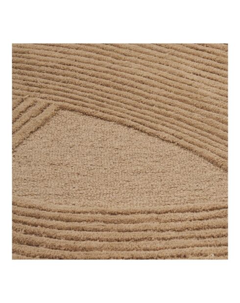 Handgetufteter brauner Teppich von Pune, 230 x 160 x cm