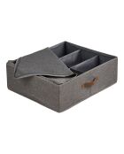 Noto dunkelgrauer Textil-Organizer - 47x56x18 cm