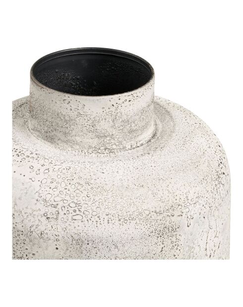 Pot décoratif Hou en métal beige antique - 24x24x605 cm