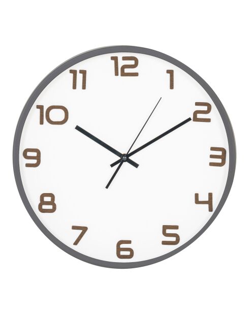 Orologio da parete Greenwich grigio movimento silenzioso - 45x35x35 cm