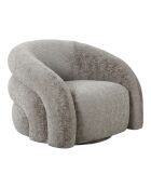 Fauteuil lounge Valletta pivotant pivotant naturel HN1251 - 93x83x70 cm