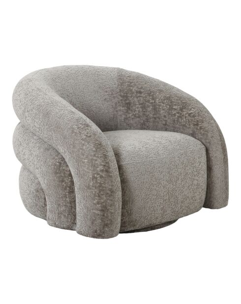 Fauteuil lounge Valletta pivotant pivotant naturel HN1251 - 93x83x70 cm