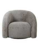 Fauteuil lounge Valletta pivotant pivotant naturel HN1251 - 93x83x70 cm