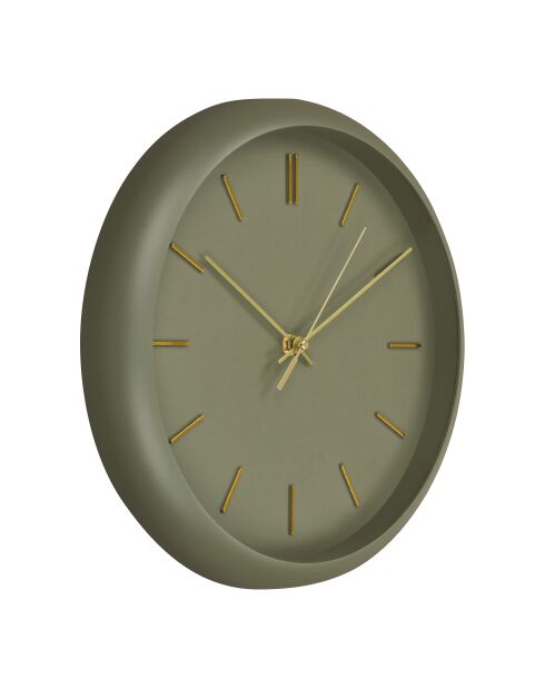 Orologio da parete verde Rossano movimento silenzioso - 4x30x30 cm