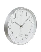 Orologio da parete in argento Lalibela movimento silenzioso - 30x30x45 cm