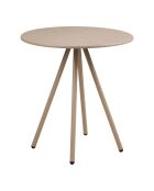 Barletta Bistrotisch Polypropylen/taupefarbener Stahl - 70x70x735 cm