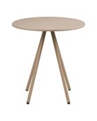 Barletta Bistrotisch Polypropylen/taupefarbener Stahl - 70x70x735 cm