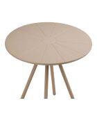 Barletta Bistrotisch Polypropylen/taupefarbener Stahl - 70x70x735 cm