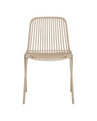 4 Esszimmerstühle Branson, stapelbar, Polypropylen, sandfarben, 55x465x82 cm