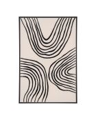 Lienzo Lipari Lienzo estampado en negro/beige nº 2 - 3x60x90 cm