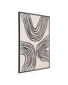 Lienzo Lipari Lienzo estampado en negro/beige nº 2 - 3x60x90 cm