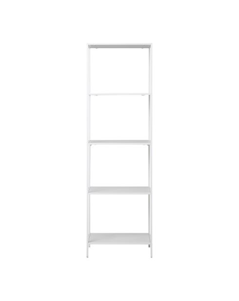 Scaffale Vita a 5 ripiani con cornice bianca - 36x51x170 cm