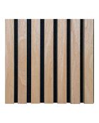 2 pannelli acustici Pannello acustico impiallacciato in legno con aspetto rovere naturale 2400 x 600 x 22 mm - 22 mmx600 mmx2400 mm cm