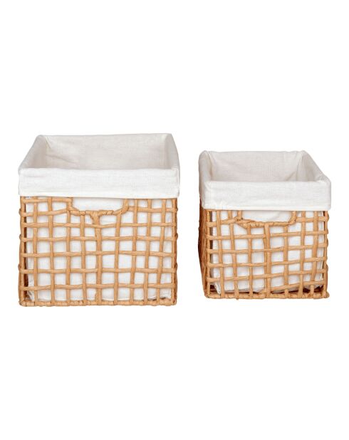 2 cestas de papel natural Bustelo