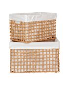 2 cestas de papel natural Bustelo