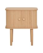 Tavolino Nikko 2 ante naturale - 45x40x5050 cm