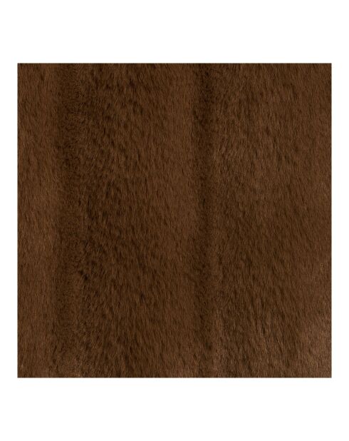 Cojín Galena de piel sintética marrón - x45x45 cm