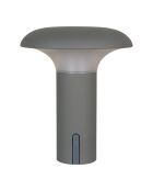 Lámpara LED gris recargable Ramsey - 17x17x21 cm