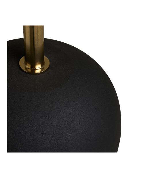 Sirone Beistelltisch Mangoholz/Stahl in Messingoptik schwarz/dunkelbraun - 30x30x56 cm