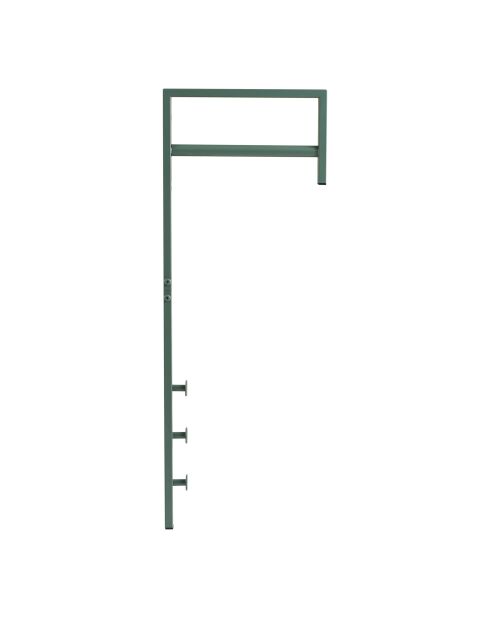 Kleiderständer Trento aus grünem Metall - 30x3x82 cm