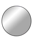 Miroir Madrid aluminium noir - 3x80x80 cm