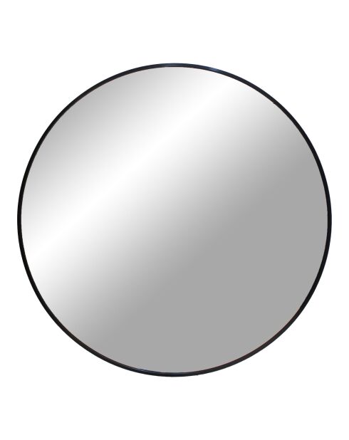 Miroir Madrid aluminium noir - 3x80x80 cm