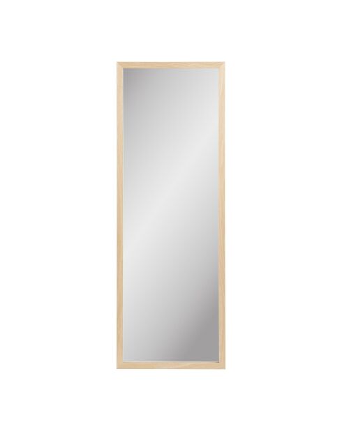 Miroir mural Scottsdale cadre en bois naturel - 25x45x110 cm
