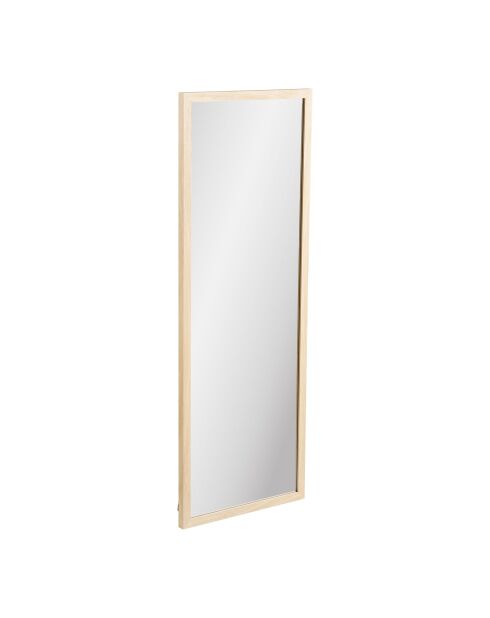 Miroir mural Scottsdale cadre en bois naturel - 25x45x110 cm
