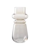 Vaso in vetro marrone fumé - 15x15x31 cm