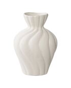 Vase en céramique blanche lot de 2 - 88/105x9/11x12/15 cm