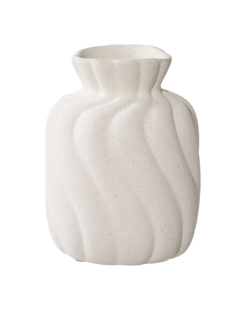 Vase en céramique blanche lot de 2 - 88/105x9/11x12/15 cm