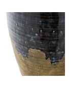 Vase en céramique bleu foncé - 27x27x445 cm