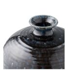 Vase en céramique bleu foncé - 27x27x445 cm