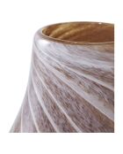 Vaso in vetro marrone - 16x16x23 cm